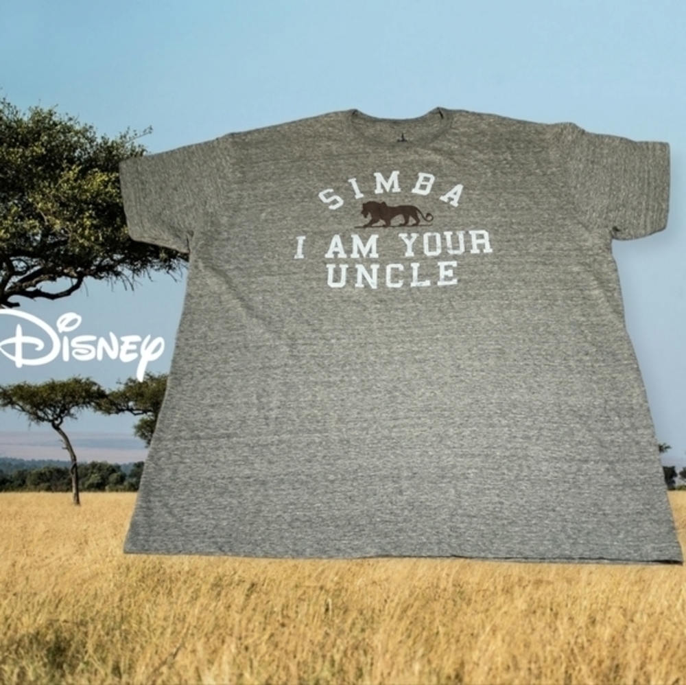 Disney Parks "Simba I Am Your Uncle" Lion King Scar T-shirt Heathered Olive 2XL